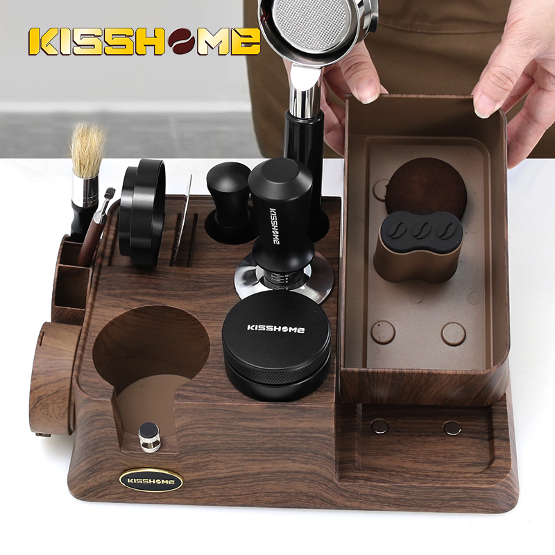 Espresso Tamper Station - KISSHOME Espresso Sabotaj İstasyonu Knock Box