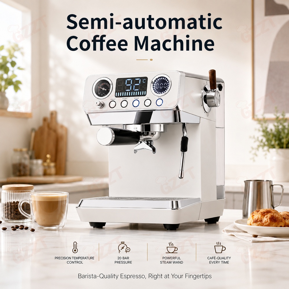 Espresso Machine Rotary Pump - GZZT Yarı Otomatik Espresso Kahve Makinesi,