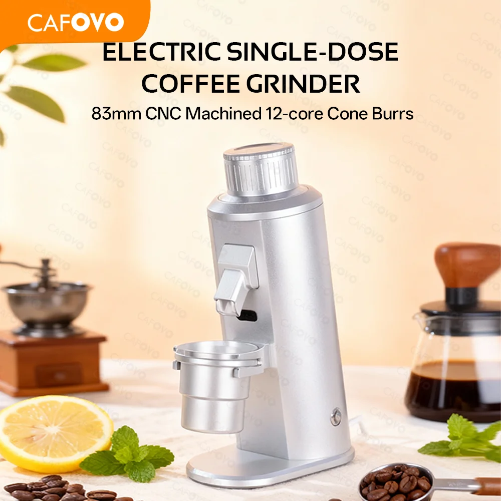 Coffee Grinder Conical Burr 83Mm - CAFOVO G183C Elektrikli Tek Doz Kahve