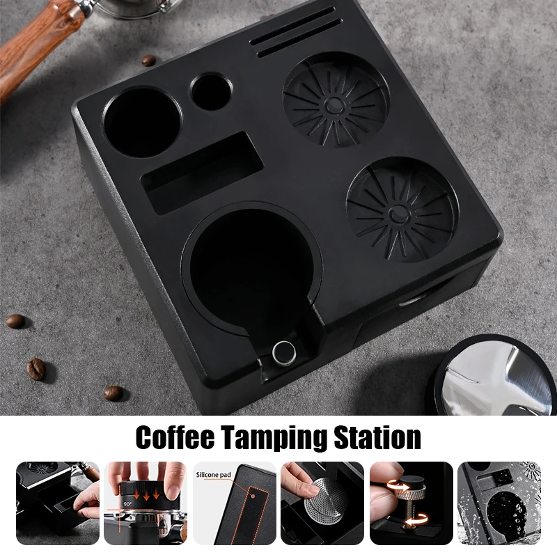 Espresso Tamper Station - Kahve Sıkıştırma İstasyonu 51/54/58mm Portafilters Barista
