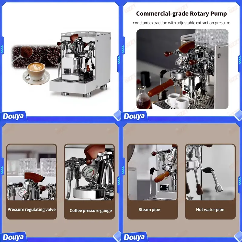 Espresso Machine Rotary Pump - Yarı Otomatik Restoran Tipi Endüstriyel E61