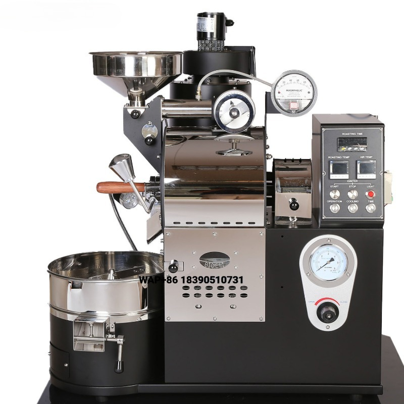 Coffee Roaster Machine 1Kg - BIDELI Yüksek Kaliteli Çift Cidarlı Tamburlu
