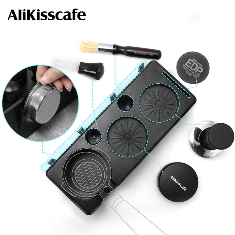 Espresso Tamper Station - AliKisscafe Kahve Sıkıştırma İstasyonu Portafilter Tutucu