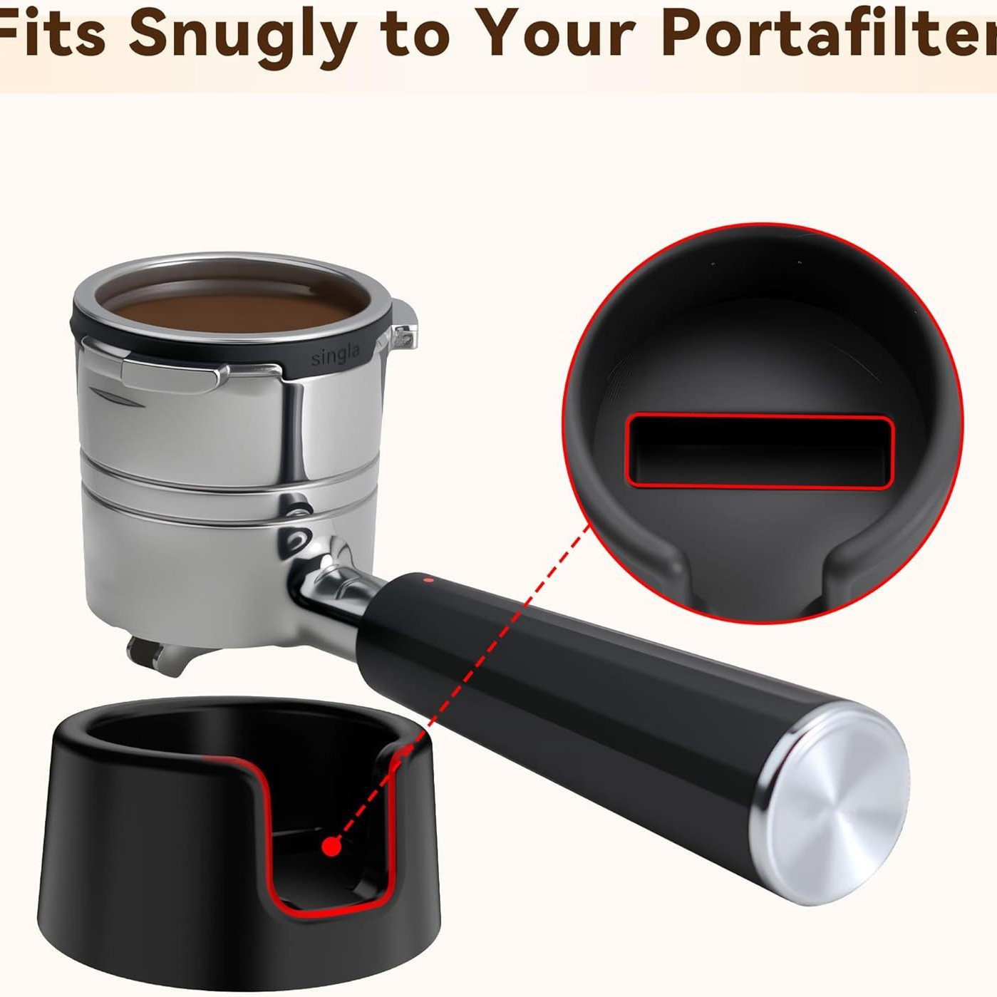 Espresso Tamper Station - Silikon Portafilter Tutucu Espresso Tamping İstasyonu