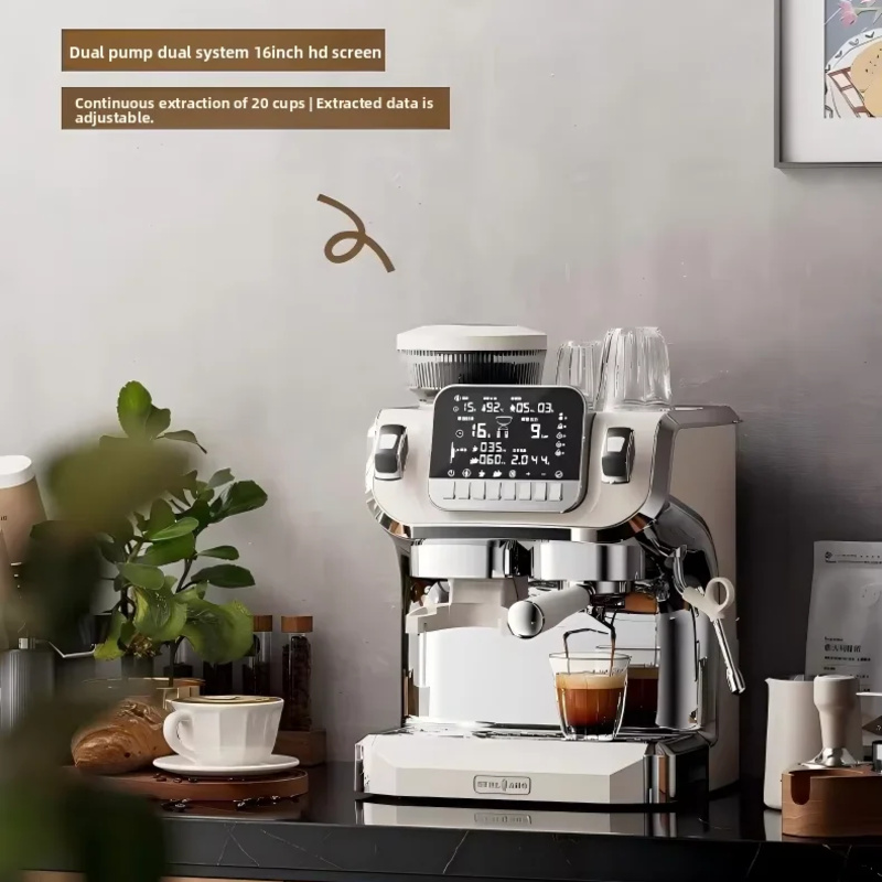 Espresso Machine Dual Boiler - Yeni 15 Bar Pompa Basınçlı Otomatik