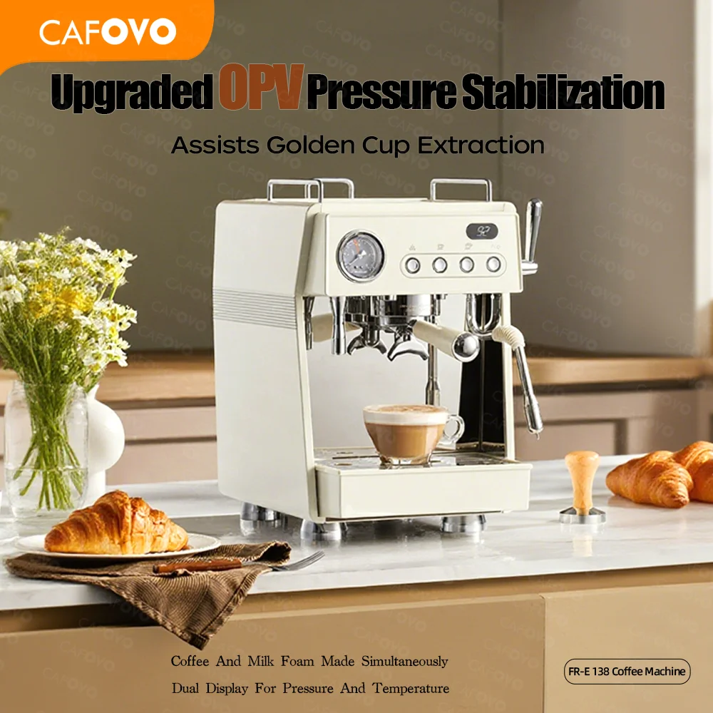 Semi Automatic Espresso Machine Pid - CAFOVO E138 9Bar Yarı Otomatik Espresso