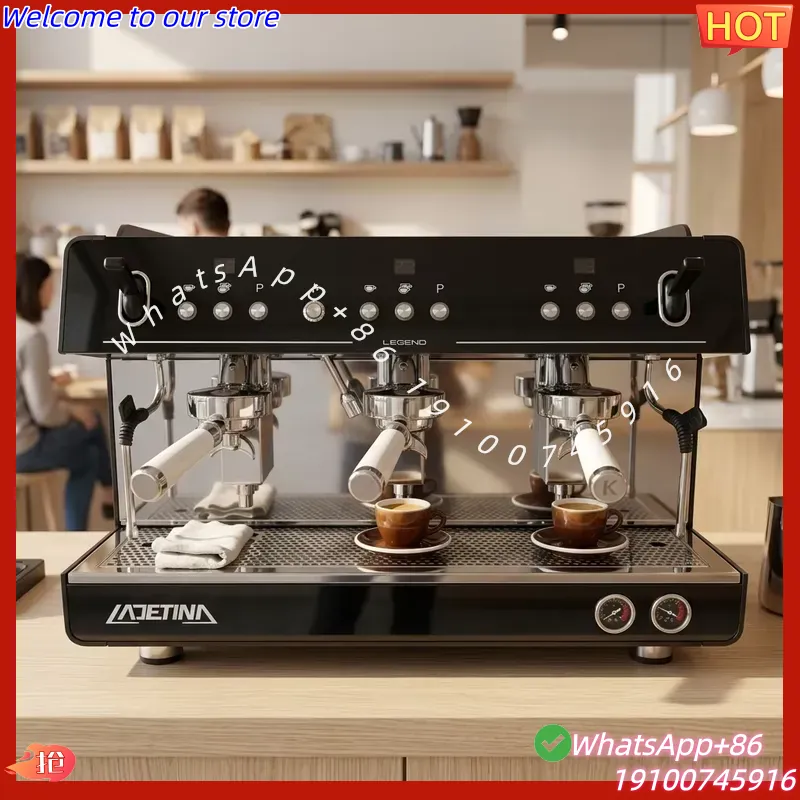 Commercial Coffee Machine 3 Group - 2026Hot Ticari Profesyonel Yarı Otomatik Tek