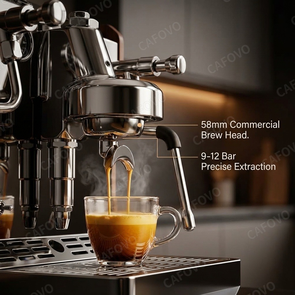 CAFOVO E109 Espresso Makinesi, - Espresso Machine Flow Control incelemesi ve fiyatı