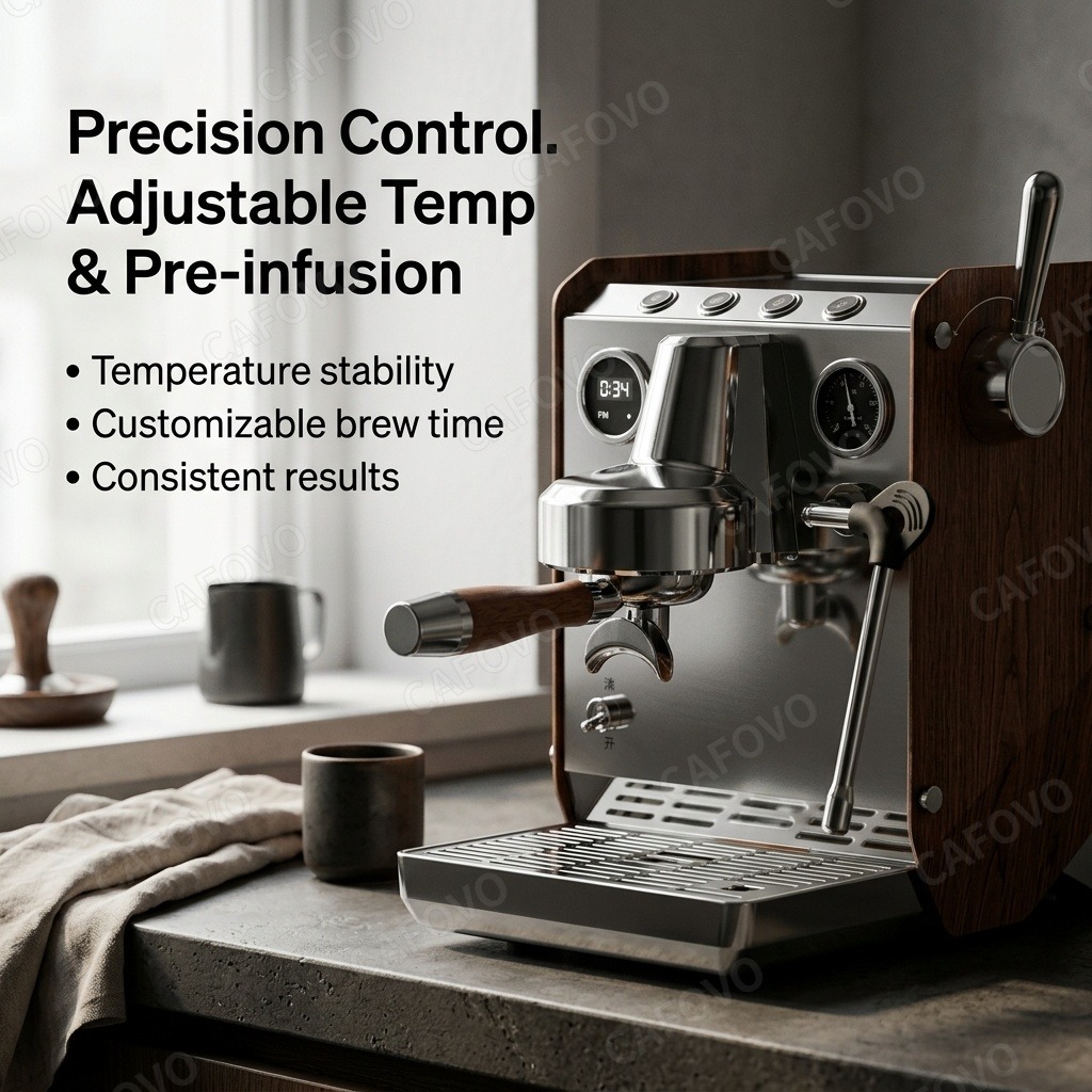 CAFOVO E109 Espresso Makinesi, - Espresso Machine Flow Control incelemesi ve fiyatı
