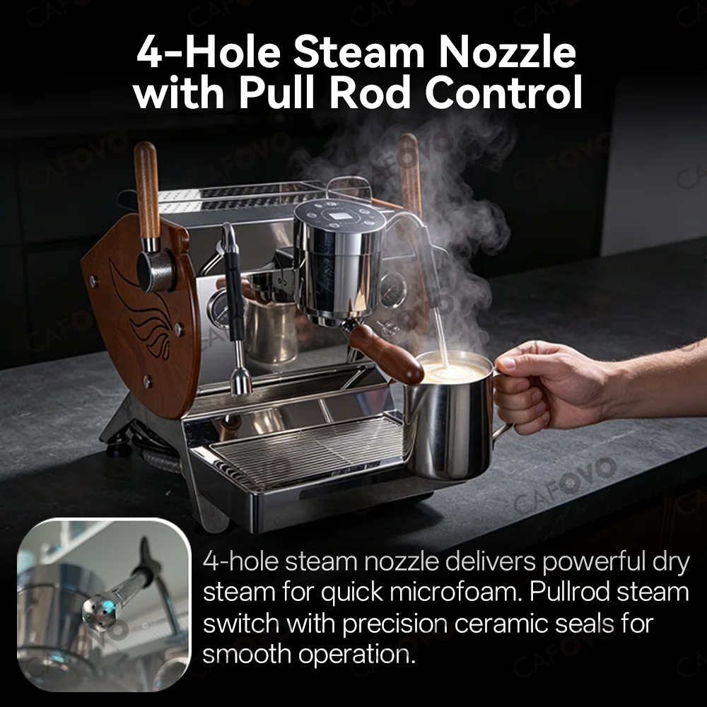 CAFOVO E139 Ticari Yarı Otomat - Semi Automatic Espresso Machine Pid incelemesi ve fiyatı