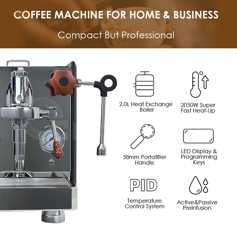Lüks 1 Grup Titreşimli Pompalı - Espresso Machine 1 Group E61 incelemesi ve fiyatı