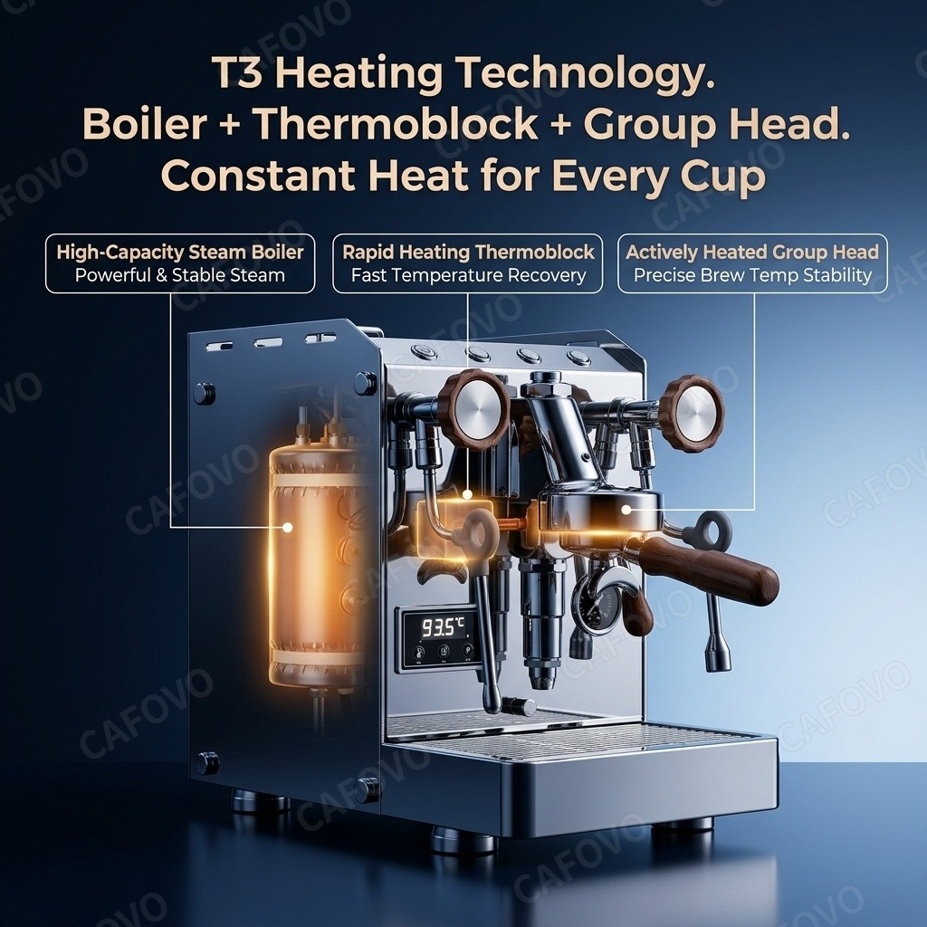 CAFOVO E118 Yarı Otomatik Espr - Semi Automatic Espresso Machine Pid incelemesi ve fiyatı