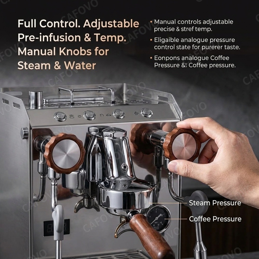 CAFOVO E118 Yarı Otomatik Espr - Semi Automatic Espresso Machine Pid incelemesi ve fiyatı