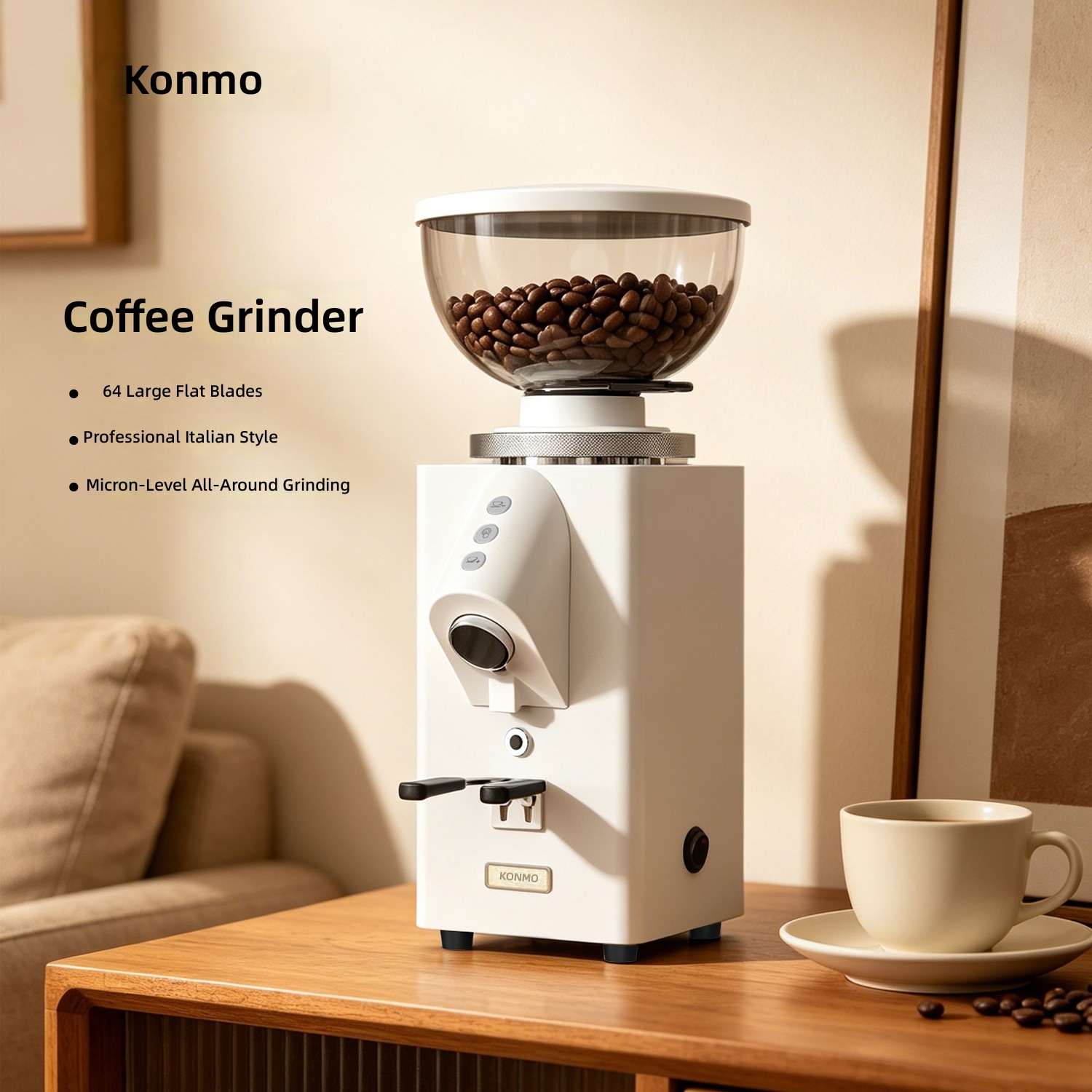 Moioco K1 Elektrikli Kahve Öğü - Commercial Coffee Grinder Flat Burr 64Mm incelemesi ve fiyatı