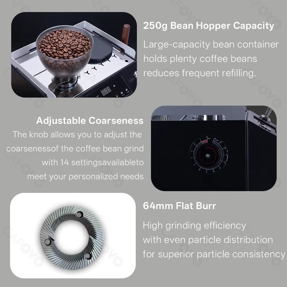 64 mm Düz Taşlı Öğütücülü, Yar - Commercial Coffee Grinder Flat Burr 64Mm incelemesi ve fiyatı