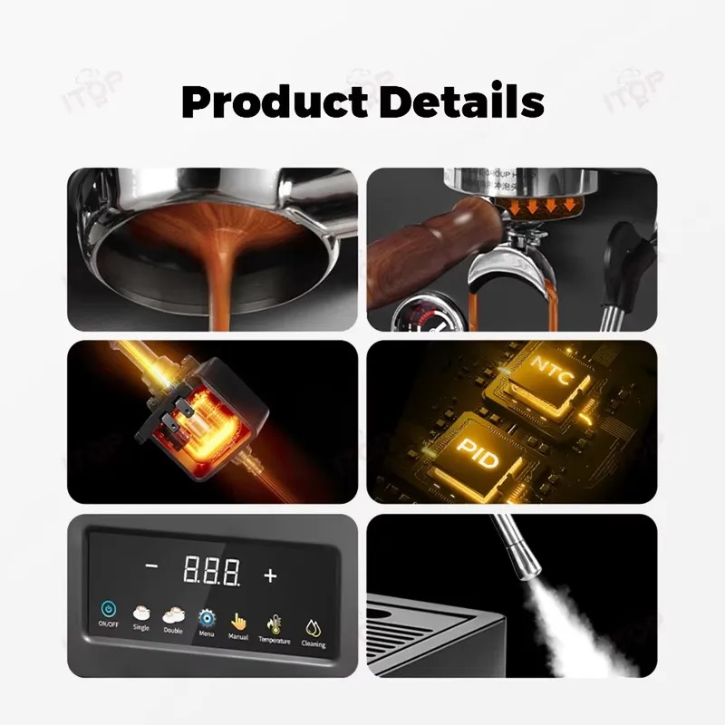 STLF, İtalyan Ulka pompası, PI - Semi Automatic Espresso Machine Pid incelemesi ve fiyatı