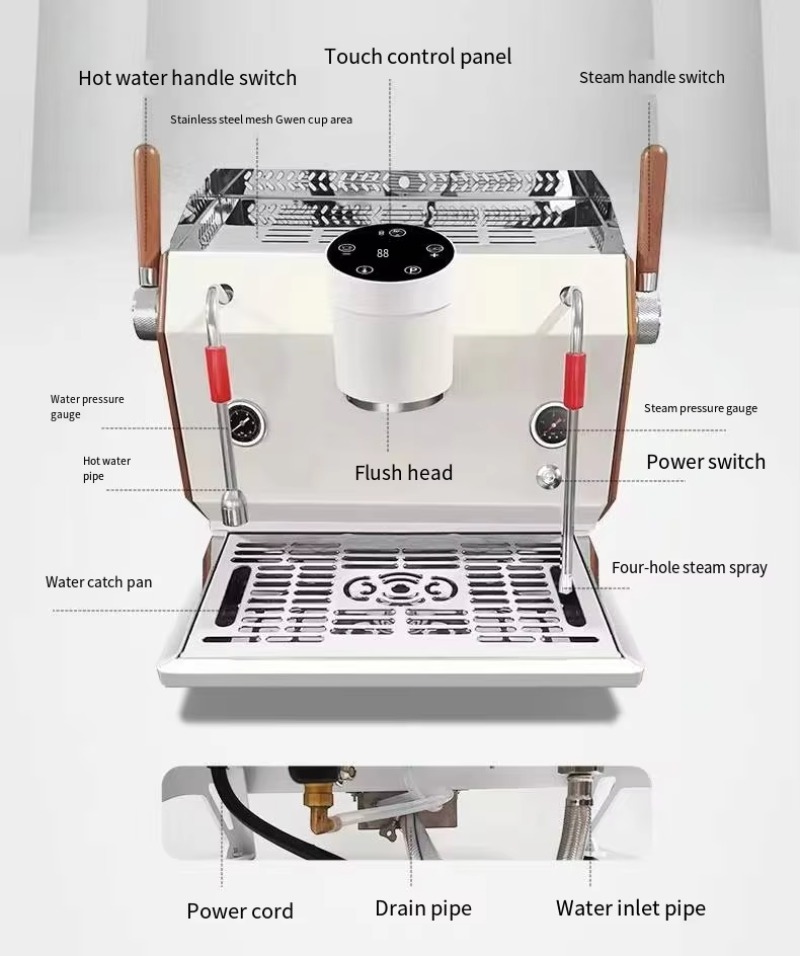 Tek Gruplu Yarı Otomatik Espre - Commercial Espresso Machine 2 Group incelemesi ve fiyatı